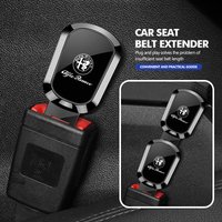 For Alfa Romeo Car Seat Belt Clip Extender Safety Seatbelt Lock Buckle Extension Plug Giulia 147 Mito 156 159 166 GT Stelvio