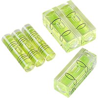 2 PCS Mini Bubble Spirit Levels Square Cylindrical Precision Layout Level Measuring Tools for Balancing Frame Mural Picture