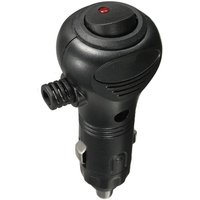 Black ABS Auto Cigarette Lighter Socket Plug DC 12V 10A Charger Connector LED On-Off Switch Fit For Universal Vehicle