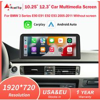 10,25' 12,3' Linux-Bildschirm Kabelloses CarPlay Android Auto für BMW 3er Serie E90 E91 E92 E93 ohne OEM-Bildschirm Multimedia-Display