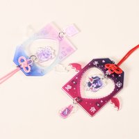 2pcs Anime Keychain NEEDY GIRL OVERDOSE Guard Acrylic Keyring Backpack Pendant Cosplay Props Christmas Gift For Girls