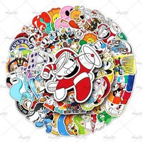 Cuphead Sticker Boy Game Gift Birthday Party Decor Supplies Baby Shower Luggage Water Bottle Notebook Laptop Phone Computer