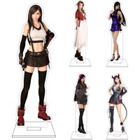 16CM Anime Fantasy Cosplay Acrylic Figure Stand Plate Yuna Aerith Gainsborough Tifa Lockhart Ornaments Gifts