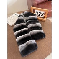 Real Natural fur True Rex Rabbit Neckerchief Winter Shawl Women Warm Double Fur Scarf Chinchilla Shawl Luxury Female Scarves