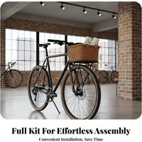Bike Front Holder Rack Universal Fit Cycle Front Holder Rack Lightweight Sturdy for Commuting, Grocery Shopping