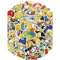 AliExpress 10/30/50pcs Disney Cartoon The Simpsons Stickers Anime Decals DIY Laptop Phone Case Water Bottle Bike Decoration Sticker Toys