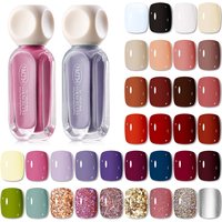 1PC 10ml Glass Bottle Water-Based Peel Off Nail Polish For Nails Colorful Chrome Varnish Nail Art DIY Manicure No Need Lamp