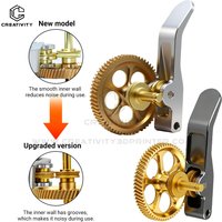 Upgrade All-Metal Extruder Gear Kit For Lab A1/A1mini Claw Gear RNC Nano-Coated Hardened Steel Helical Gear Wear Resistant