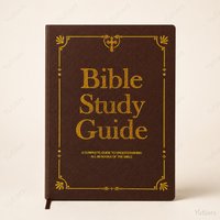 Retro PU Leather Scripture Workbook All 66 Bible Books, Structured Devotional Notebook For Christian Holiday Presents