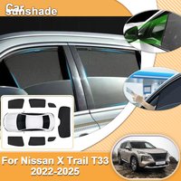 For Nissan X TRAIL T33 2022 2023 2024 2025 Car Magnetic Sunshade Shield Windshield Curtain Side Window Sun Shade Car Accessories