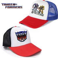 Transformers Children Baseball Cap Cartoon Anime Figure Print Hat Boy Girl Breathable Kid Hat HipHop Boy NetCap Kawaii Toy Gift