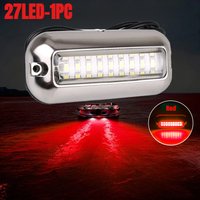 2PCS 10-30V Boat Light Yacht Light 27LED Underwater Waterproof LED Stainless Steel Marine Underwater Light MK-064