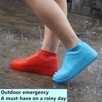 Waterproof Silicone Shoe Covers Anti-Skid for Rain/Snow/Work Duty Reusable Boot Protectors S/M/L Wet Weather Accessories