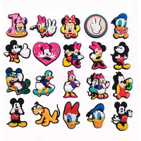 20pcs MIQI Mouse Series Shoe Charms Set For Clogs Bogg Bag Bubble Slides Sandals, PVC Shoe Decorations Beach Bag Accessories