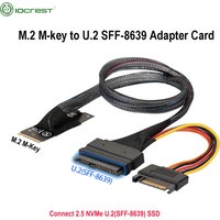 M.2 M-key to U.2 SFF-8639 Adapter Cable for Intel 750 P4610 Samsung 983 SFF-8639 Cable