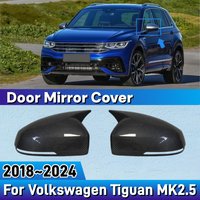 Couvercle de rétroviseur de porte pour Volkswagen Tiguan MK2.5 2019 2020 2021 2022 2023, protection extérieure contre les rayures, décoration de voiture, mise à niveau ABS