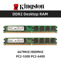 Kingston Memoria RAM DDR2 2GB 800Mhz 667MHz PC2-5300 PC2-6400 240 Pins 1.8V NON ECC Desktop Memory Model