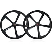 AliExpress NONE MAGICBROS Bicycle Wheel 700C V Brake Magnesium Alloy 5 Spokes Single Speed Wheel Fixie Track Bike Front Rear Fixed Gear Wheelset