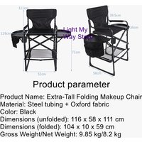 Director's Portable Chair, Office/Makeup/Computer/Leisure Chair, Folding Outdoor Canvas Chair, Beach Chair