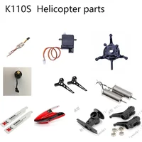 Wltoys XK K110S RC Hubschrauber Zubehör Klinge Getriebe Metall Umwandlung Schwanz Motor Rotor Kopf Baldachin ESC Board Servo Tei