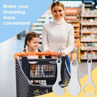 Stainless Steel Shopping Cart Tokens Keychain With Bottle Opener Grocery Shopping Cart Supermarket Anti-Loss Keyring