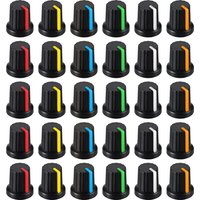 30pcs 6 colors to choose from, WH148 potentiometer knob, 15X17mm 6mm switch button cap - yellow orange blue white red green