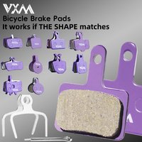 VXM Bicycle Hydraulic Disc Brake Pads Rord Cycling Polymetallic Brake Pad M8020/6100 MT200 Guide Code E9 DB ER MT6/4 Bike Parts