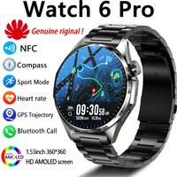 Nowy smartwatch sportowy z GPS dla mężczyzn 2026, NFC, kompas, monitor aktywności fizycznej, połączenia Bluetooth, wodoodporność IP68, kompatybilny z Androidem i iOS.
