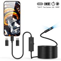HD1080P Endoscope 3in1 Micro USB Type-C Single Dual Camera for IOS iphone Android Phones Waterproof Pipe Inspection Borescope