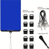 10 Pieces of USB C Dustproof Plugs, Mobile Phone USB Type C Dustproof Cover to Protect USB Ports, with Easy-Grip Label Lanyard and Cleaning Brush, Suitable for Mobile Phones, Computers, Headphones,