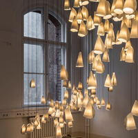Nordic Minimalist Ceramics Chandelier Canada Design Artistic Creativity Pendant Lamp Villa Staircase Living Room Long Lights