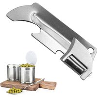 Can Openers with Key Rings Portable Mini Stainless Steel Can Opener Beer Bottle Opener for Kitchen Travel Camping Survival