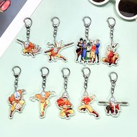 1/9Pcs Cartoon Avatar: The Last Airbender Acrylic Keychain Accessories Cute Bag Charm Keyring Backpack Pendant Decoration Gifts