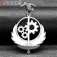 Brotherhood of Stainless Steel Keychain for Men Music Patch Game Flag key Ring Holder Jewelry Gift llaveros para hombre K7129S08