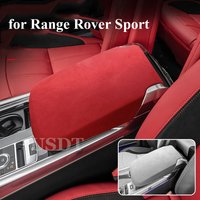 TOP Suede Car Armrests Box Cover Decoration For Land Rover Range Rover Sport 2019 2022 2021 2020 2018 Interior Accessories