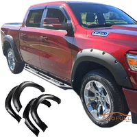 For Dodge Ram 1500 2019-2024 Matte Black Pocket Style Fender Flares Wheel Arch Covers Mudguard Body kits