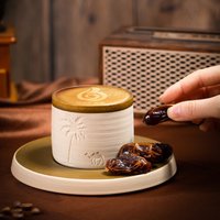 Middle Eastern Stoneware Espresso Cup - Hand-Painted Camel Ceramic Mug, Desert Souvenir Gift Set with Arabic Design