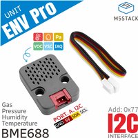 M5Stack Offizielle ENV Pro-Einheit mit Temperatur-, Luftfeuchtigkeits-, Druck- und Gassensor (BME688)