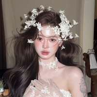 Bride White Flower Hair Accessories Styling Headgear Elegant Handmade Wedding