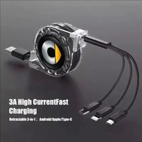 For Smart Fortwo Forfour 451 453 450 452 Roadster Coupe Windshield Wiper Car Charger Head 3 In 1 Charging Data Cable USB Type-C