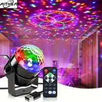 AITHE Music Sync LED Stage Disco Light With Remote Control Christmas Atmosphere Rotating Ball Lamp for Party Home DJ Bar Xmas