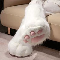 Super Cute Cosplay Furry Footwear Set Wings Claw Gloves Animal Mascot Booties for Anime Convention Party Props Costumes