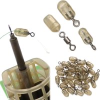 30Pcs Carp Fishing Accessories Spinner Swivel Stop Beads Anti-tangle Sleeve Stops for Running Lead Feeder Rigs Tackle