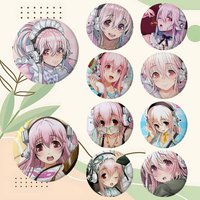 Cute Cute S-SUPER S-SONICO Badges Enamel Pin Cartoon Brooch For Backpack Clothing