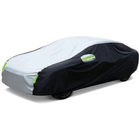 Auto-Außenseite, zweifarbige Abdeckung, Sonnenschutz, staubdichter Schutz mit reflektierenden Streifen, universell für Schrägheck-Limousine, SUV