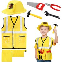 Construction Worker Costumes for Toddler Boys Dress Up Clothes Kid Construction Tool Sets Tools Clothing The Best Gift for Child