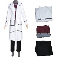 Stein Cosplay Costume Doctor Anime Soul Eater Cosplay Costume Uniform Trench Top Pants Set Party Role Outfit for Halloween