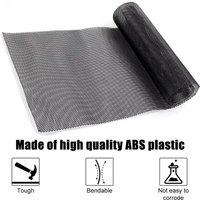 1pc Universal Grill Honeycomb Hexagon Mesh Grille 120X40cm ABS Plastic Spoiler Bumper Vents Black Hood Vent Racing Grills