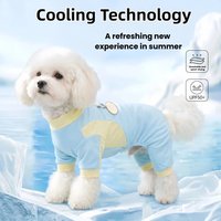 Summer Pet Dog Cooling Jumpsuit Ice Silk Breathable Quick Drying Small Dog Clothes Summer Mesh Vest Puppy Chihuahua Pet Clothes
