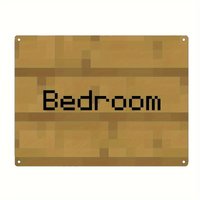 Metal Bedroom Sign, , Multipurpose Wall Hanging Decor with English Lettering, No Electricity Needed, for Home & Holiday Decora